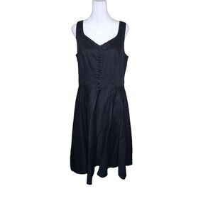 NEW Belle Poque Sleeveless Bouffant Retro Swing Dress Womens XL Black